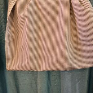 Over 6 yards of Striped Purple and White fabric- 44” wide- curtains- aprons-